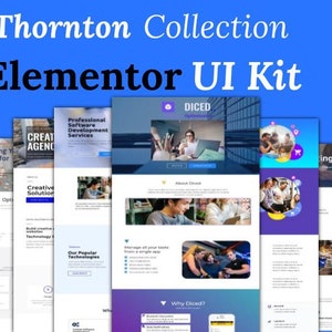 May include: A collection of website designs for a range of businesses, including a creative agency, software development company, and a business consultancy firm. The designs are modern and clean, with a focus on showcasing the company's services and expertise.