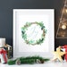 Christmas Joy Wreath Print, Christmas Printable Art, Winter Decor ...