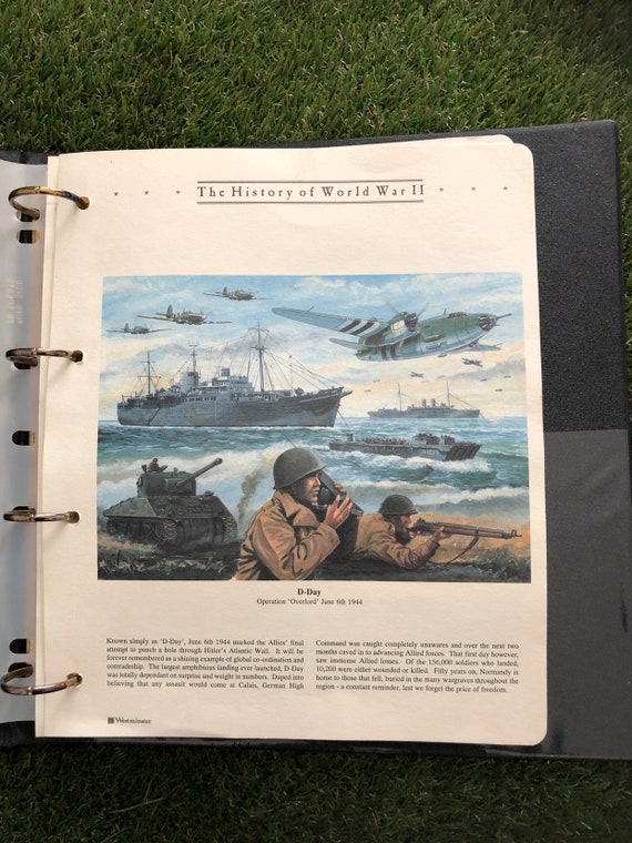 The History Of World War 2 A4 Binder Book Coins And Stamps Etsy