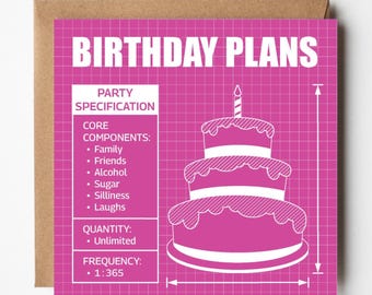 Progetto di torta di compleanno - Divertente torta di ingegneria, architetto, disegno tecnico