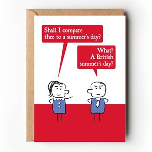 Niedliche lustige schrullige Liebeskarte | Shakespeare Zitat Karte | Freches Jubiläum | Witziger Valentinstag | Romanze | Entworfen von Versed Aid
