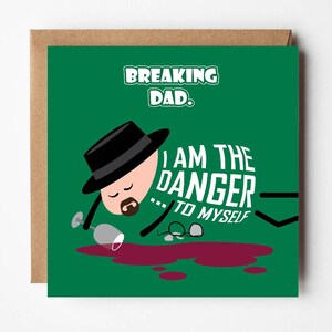 Divertente biglietto di auguri per il compleanno del papà / Divertente biglietto per la festa del papà / Biglietto Breaking Bad / Heisenberg / Walter White / Progettato da Versed Aid