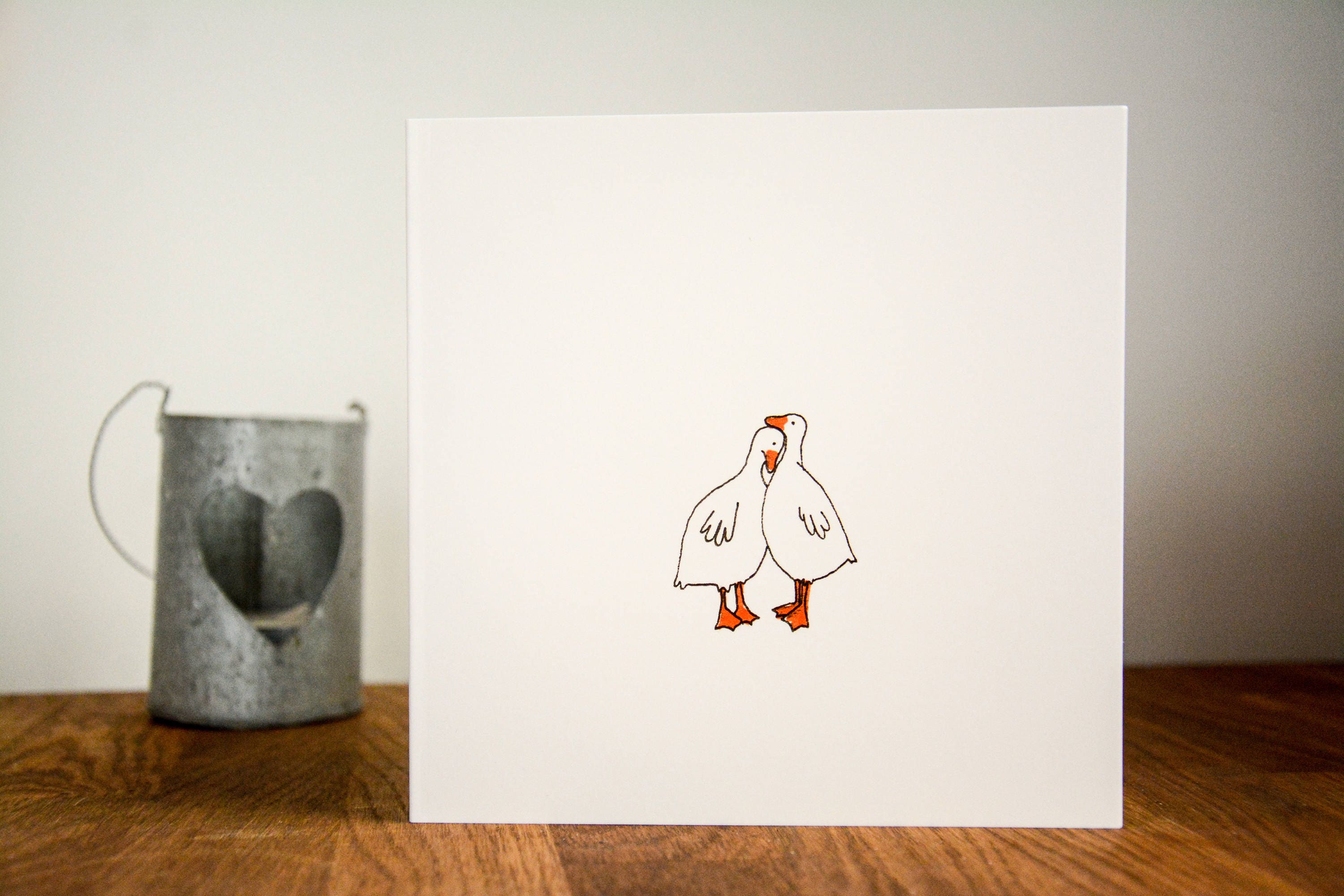 Ducks in Love Greetings Card Ducks Valentine's Card - Etsy Sweden