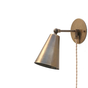 Plug In Wall Sconce light, Modern brass light, Classic wall sconce light , Plug-in Sconce Light No.0550