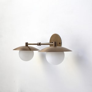 Wall Sconce light, Modern brass light, Bathroom vanity Light, Minimal Sconce Light PPQ4