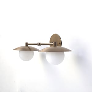 Wall Sconce light, Modern brass light, Bathroom vanity Light, Minimal Sconce Light PPQ4 UL Listed No.0551