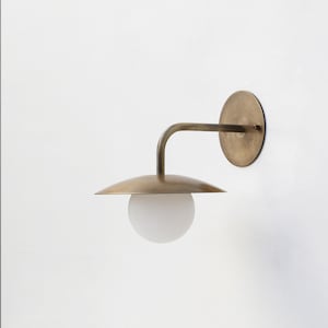 Wall Sconce light, Modern brass light, Bathroom vanity Light, Minimal Sconce Light PPQ4