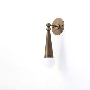 Wall Sconce light, Modern brass light, Bathroom vanity Light, Minimal Sconce Light