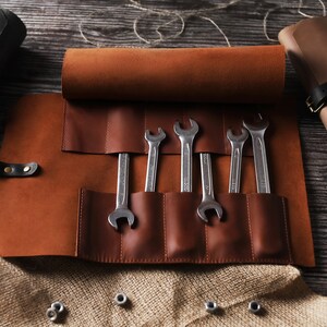Buy Leather Tool Kit Roll, Garage Storage Bag, Instrument