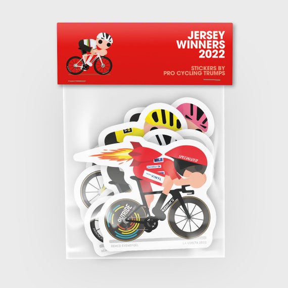 Pro Cycling Sticker Pack Jersey Winners 2022
