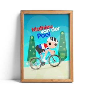 Mathieu van der Poel Strade Bianche 2021 Giclée print