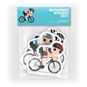 Pro Cycling Sticker Pack - Monument Winners 2021
