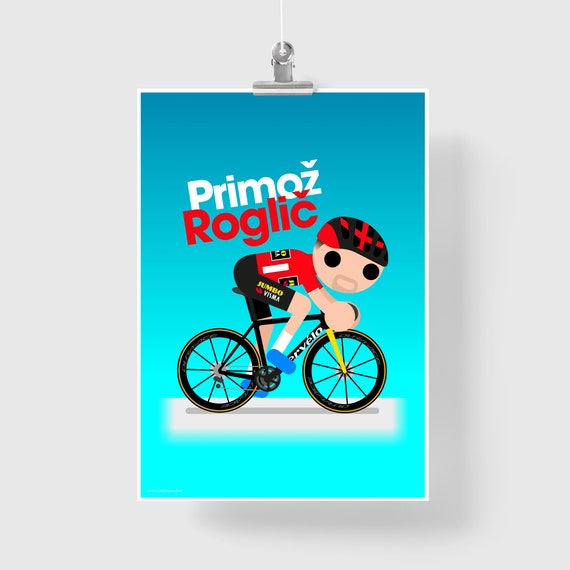 Primoz Roglic Vuelta Giclée Print Australia