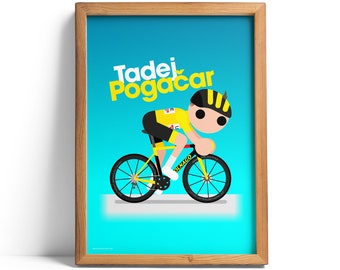 Tadej Pogačar 2021 Giclée print