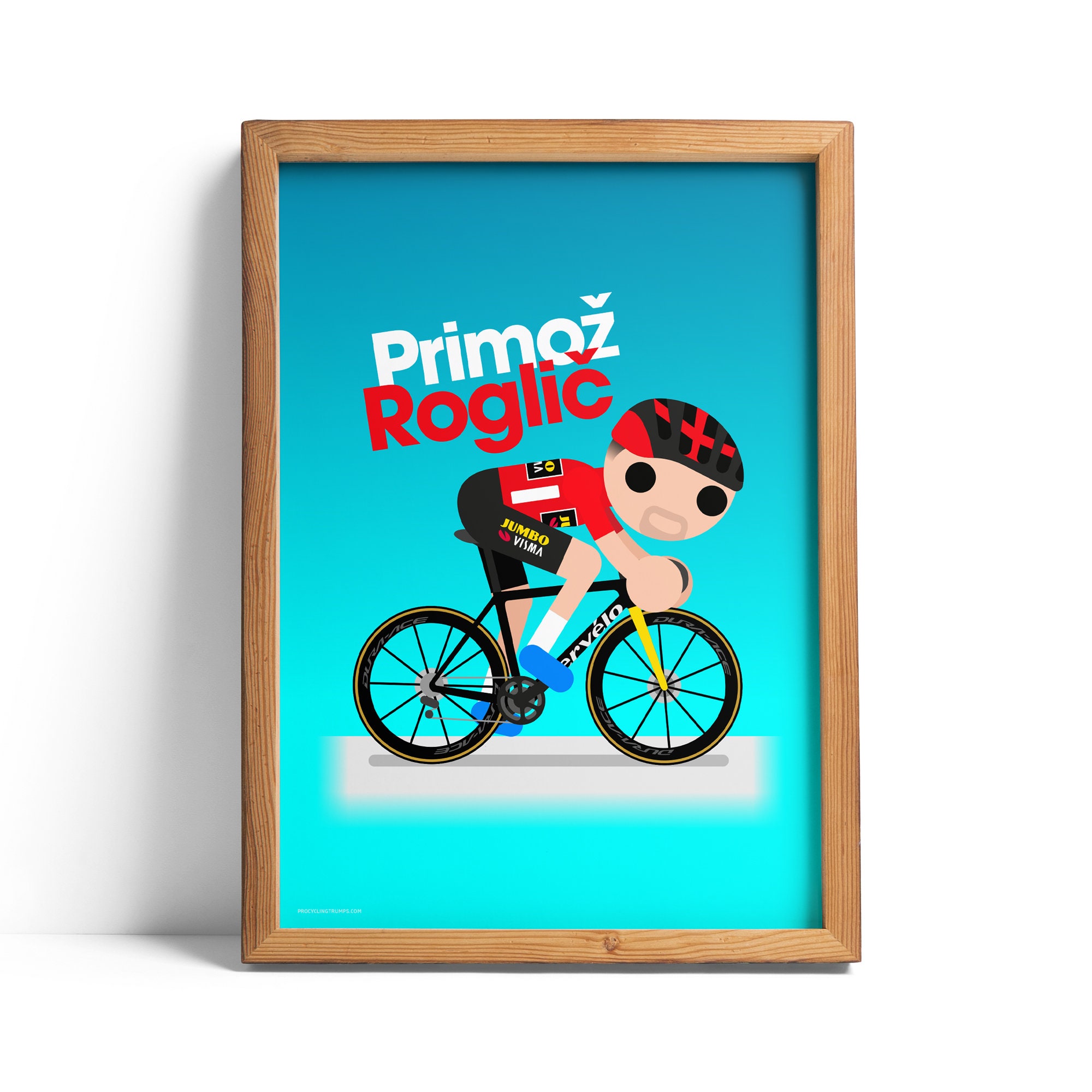 Primoz Roglic Red Jersey Tour De France Primoz Roglic Of Slovenia