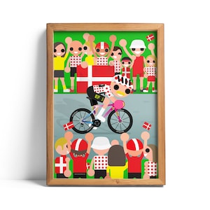 Magnus Cort - Polka Dot Denmark Giclée print
