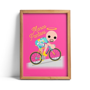 Marco Pantani Cycling Giclée print