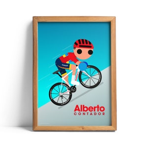 Alberto Contador Vuelta 2012 Giclée print