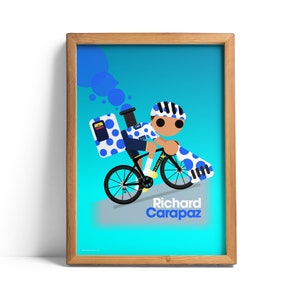 Richard Carapaz Vuelta 2022 Loco Giclée print