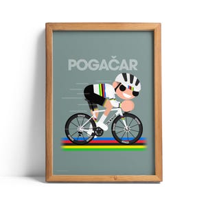Tadej Pogacar World Champion Giclée print