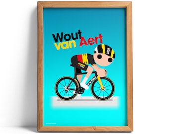 Wout van Aert 2021 Giclée print