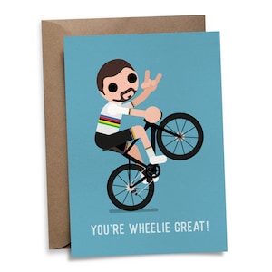 Biglietto d'auguri per Sagan Wheelie