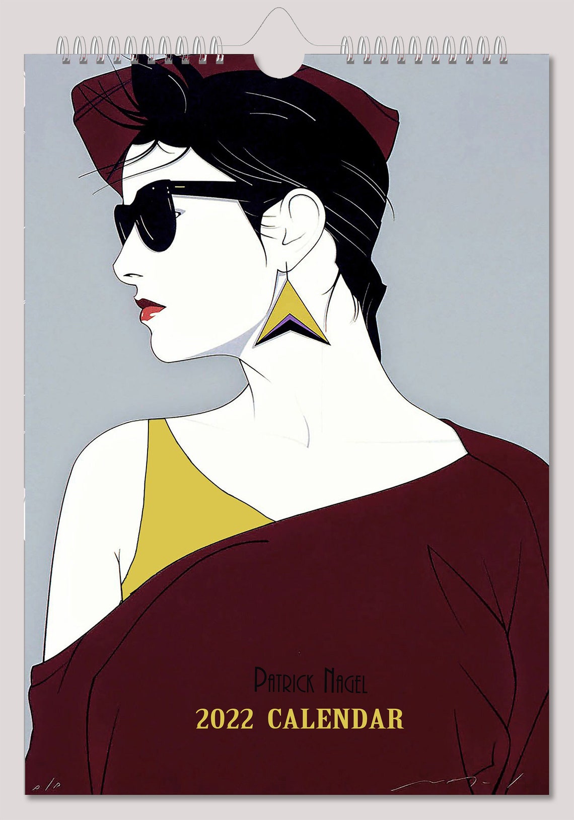 Patrick Nagel Wall Calendar 2022 Pin Up Girl Retro Vintage A4 Etsy