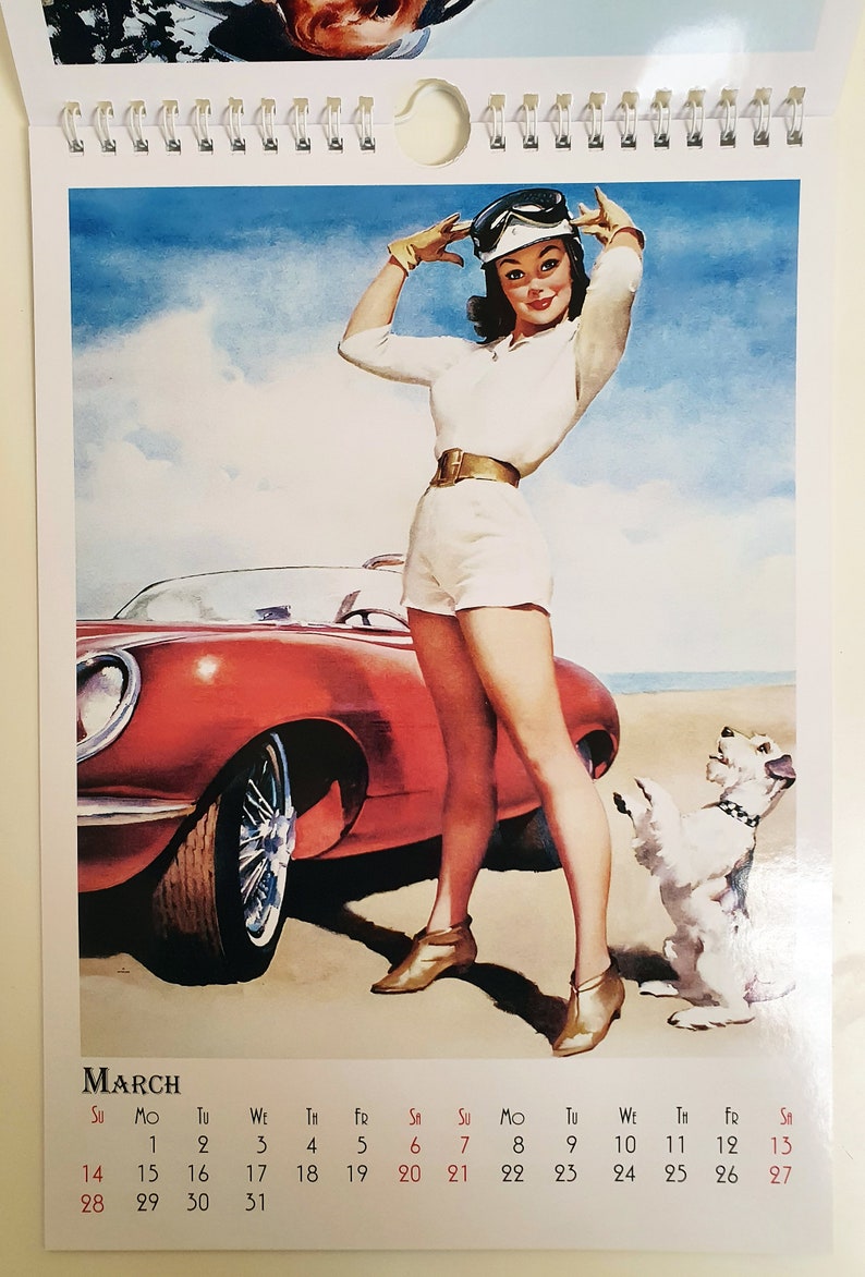 Gil Elvgren Wall Calendar 2021 Pin Up Girl Retro Vintage Etsy