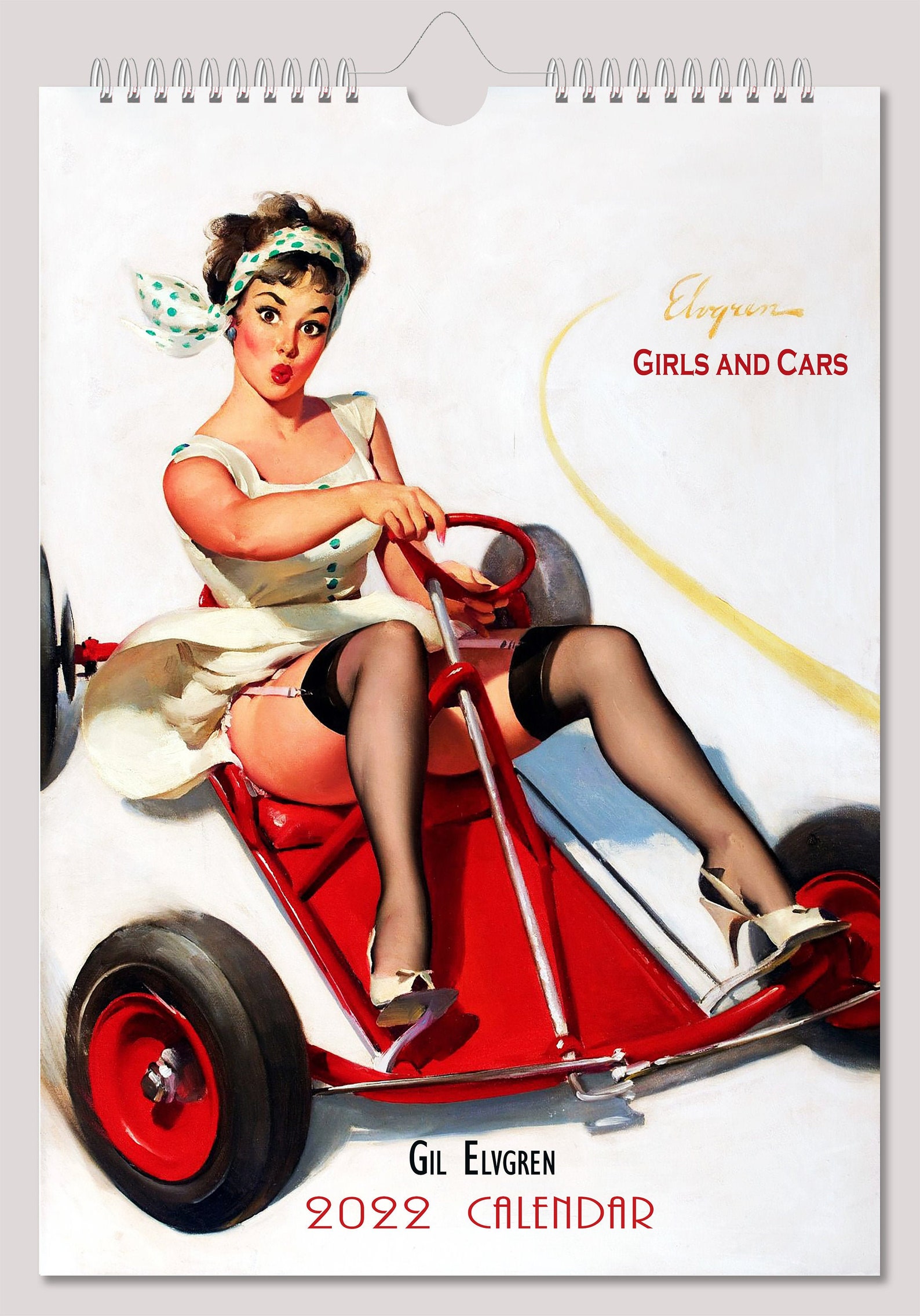 gil-elvgren-wall-calendar-2022-pin-up-girl-retro-vintage-etsy