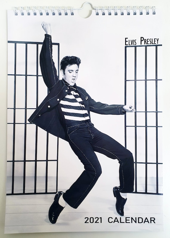 Elvis Presley Wall Calendar 2021 A4 8x11 New Etsy wall calendar elvis calendar 2021