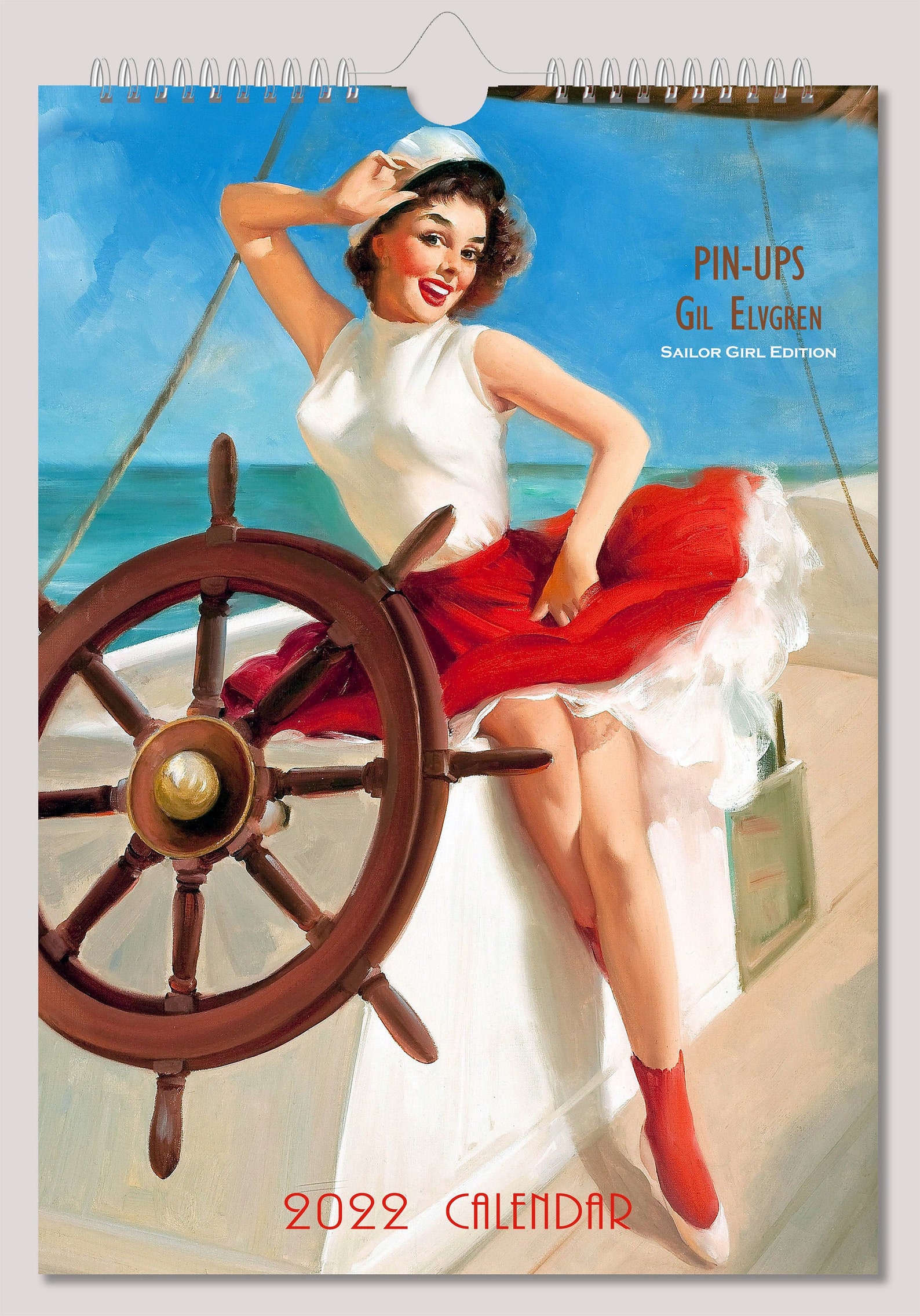 Gil Elvgren Wall Calendar 2022 Pin Up Girl Retro Vintage Etsy