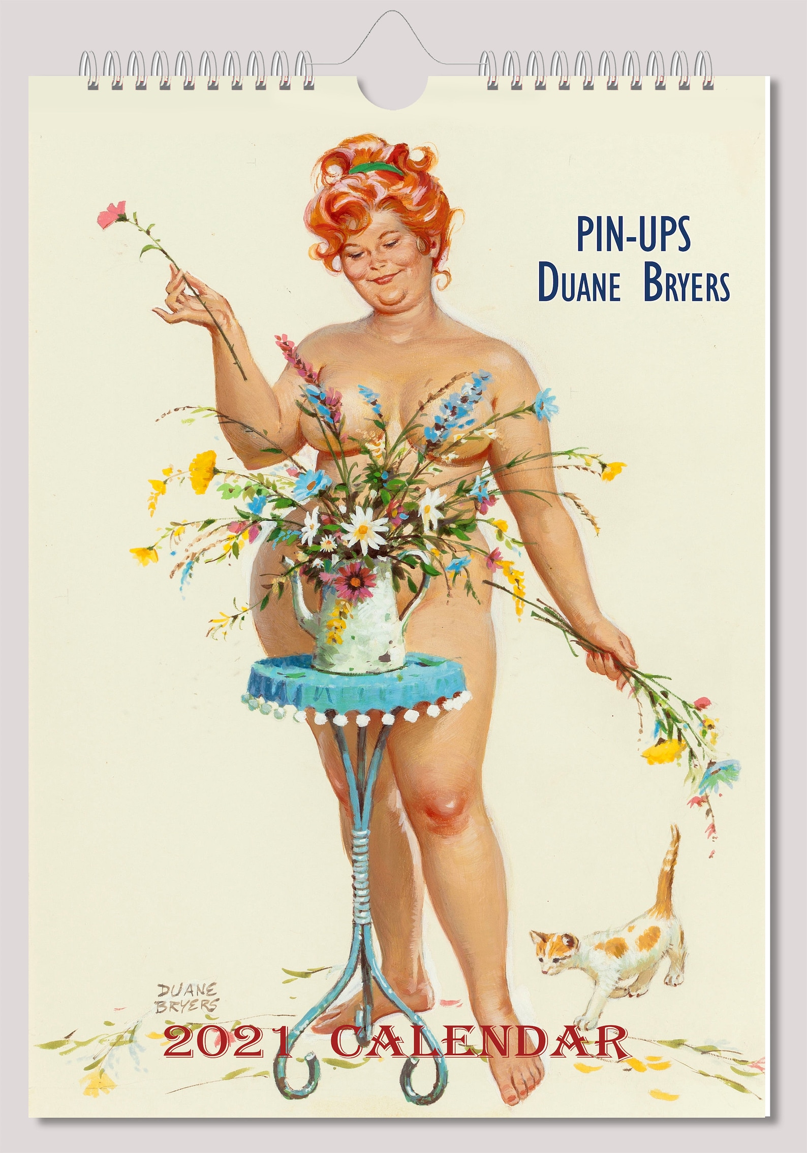 Hilda by Duane Bryers Wall Calendar 2022 Pin Up Chubby Girl Etsy