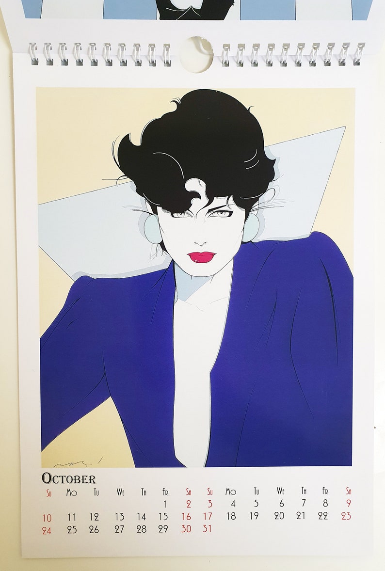 Patrick Nagel Wall Calendar 2020 Pin Up Girl Retro Vintage A4 Etsy