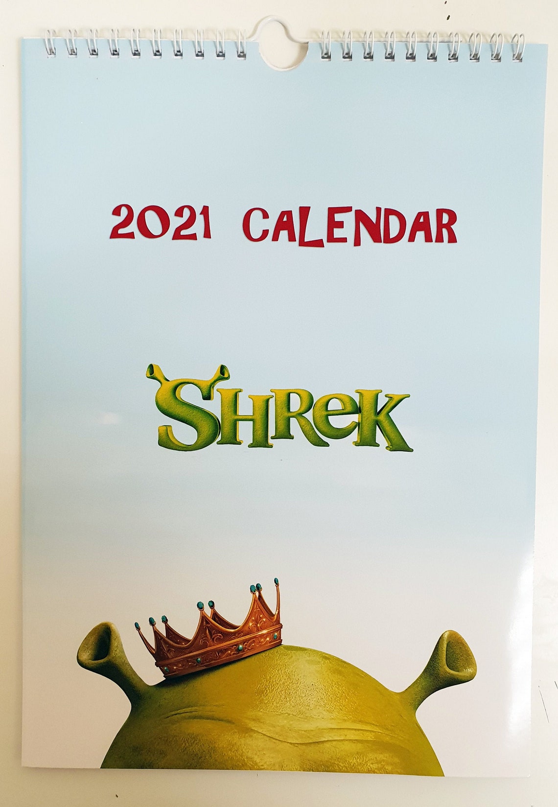 Shrek Wall Calendar 2021 A4 New Sealed Etsy