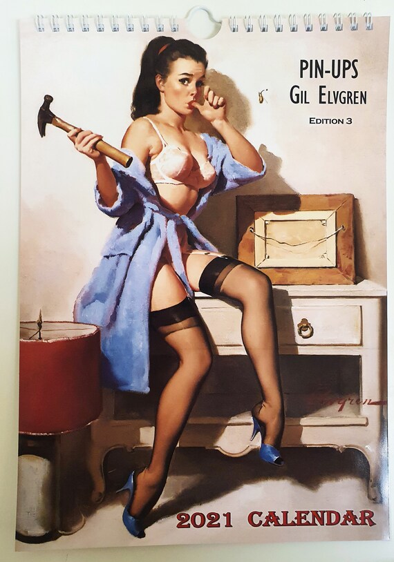 Gil Elvgren Wall Calendar 2021 Pin Up Girl Retro Vintage Etsy retro pin up kalender 2021