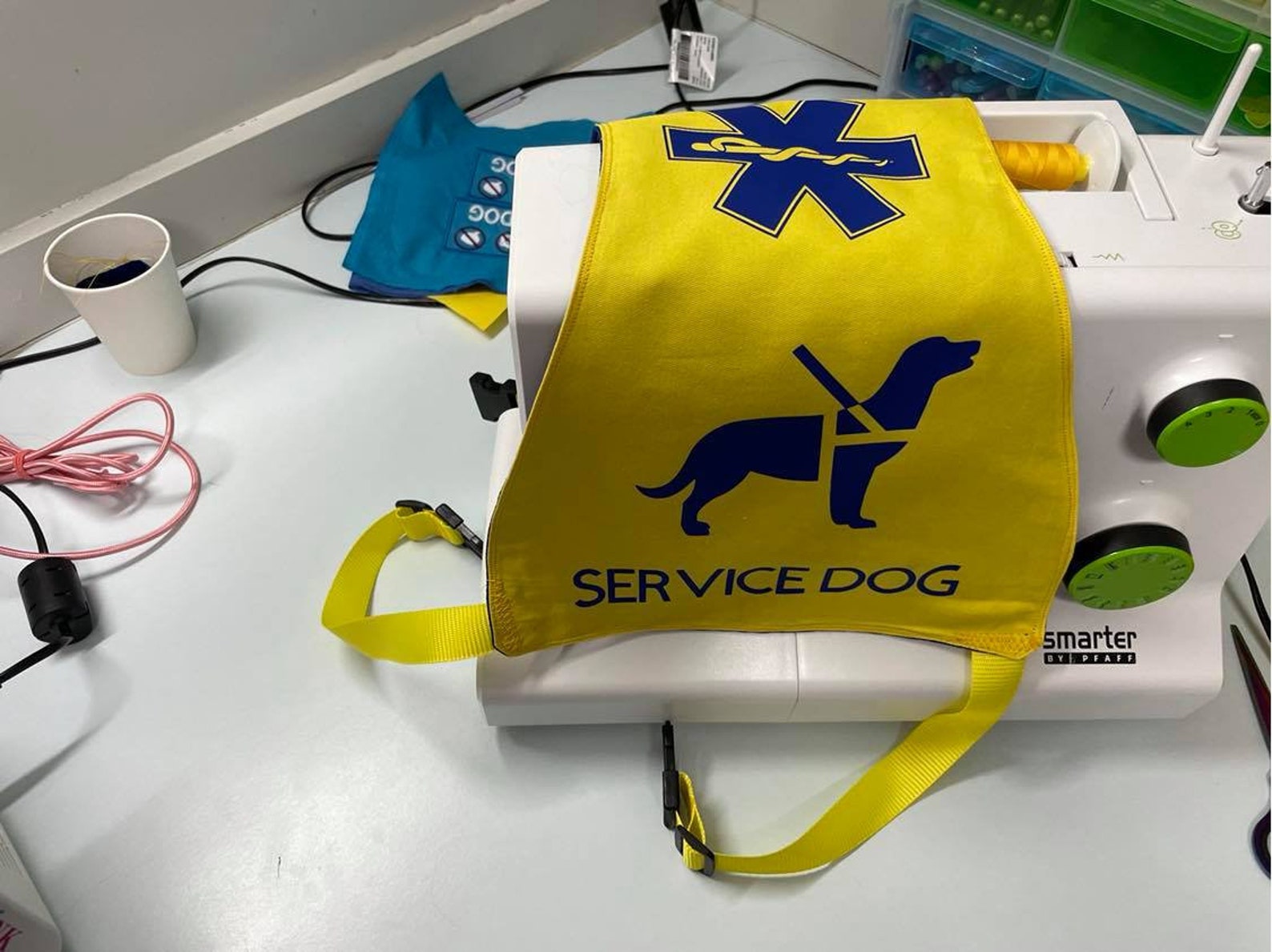 CUSTOM Butterfly Shape Assistance Dog Vest Etsy