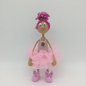 Felted Figure/doll/woman/girl/ballerina