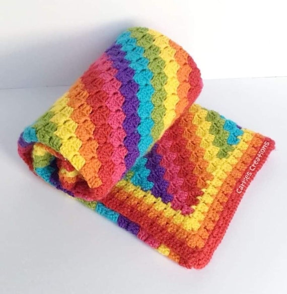 Rainbow Baby Blanket Rainbowbaby Rainbow Blanket Rainbow Gift Baby Gift Baby Shower Gift Crochet Crochet Blanket Baby Blanket Blanket