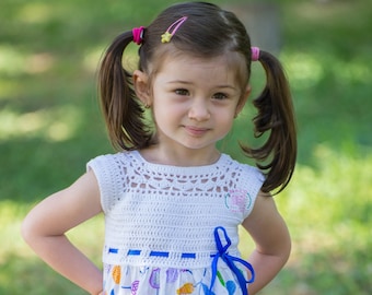 Crochet dress pattern for 1-5 years old babies and toddlers