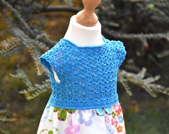 crochet fabric dress pattern, sizes 1 to 3 years old, crochet pattern, baby crochet pattern, toddler crochet dress pattern