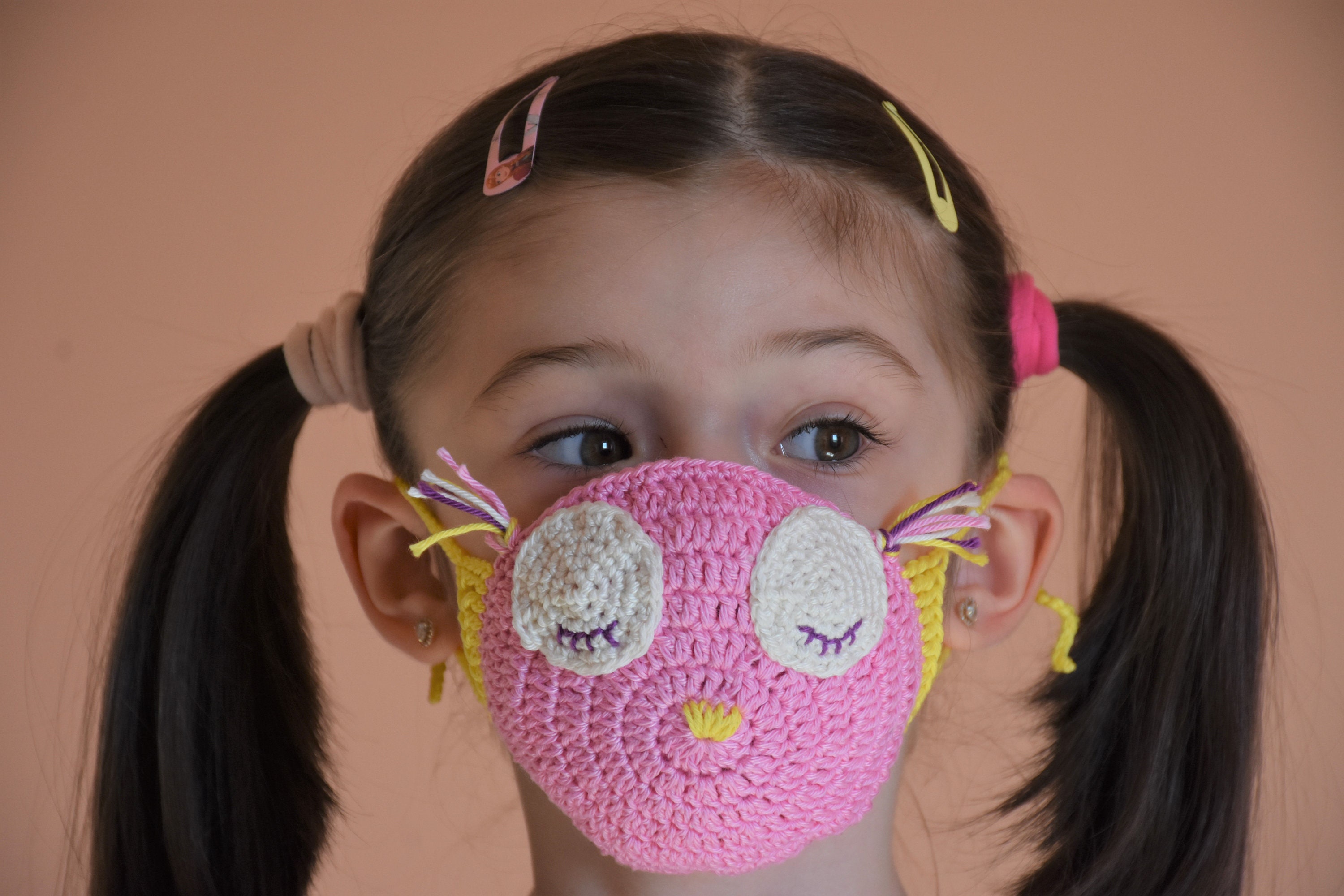 Filter Pocket Crochet Face Mask Pattern Children Size 212 Etsy