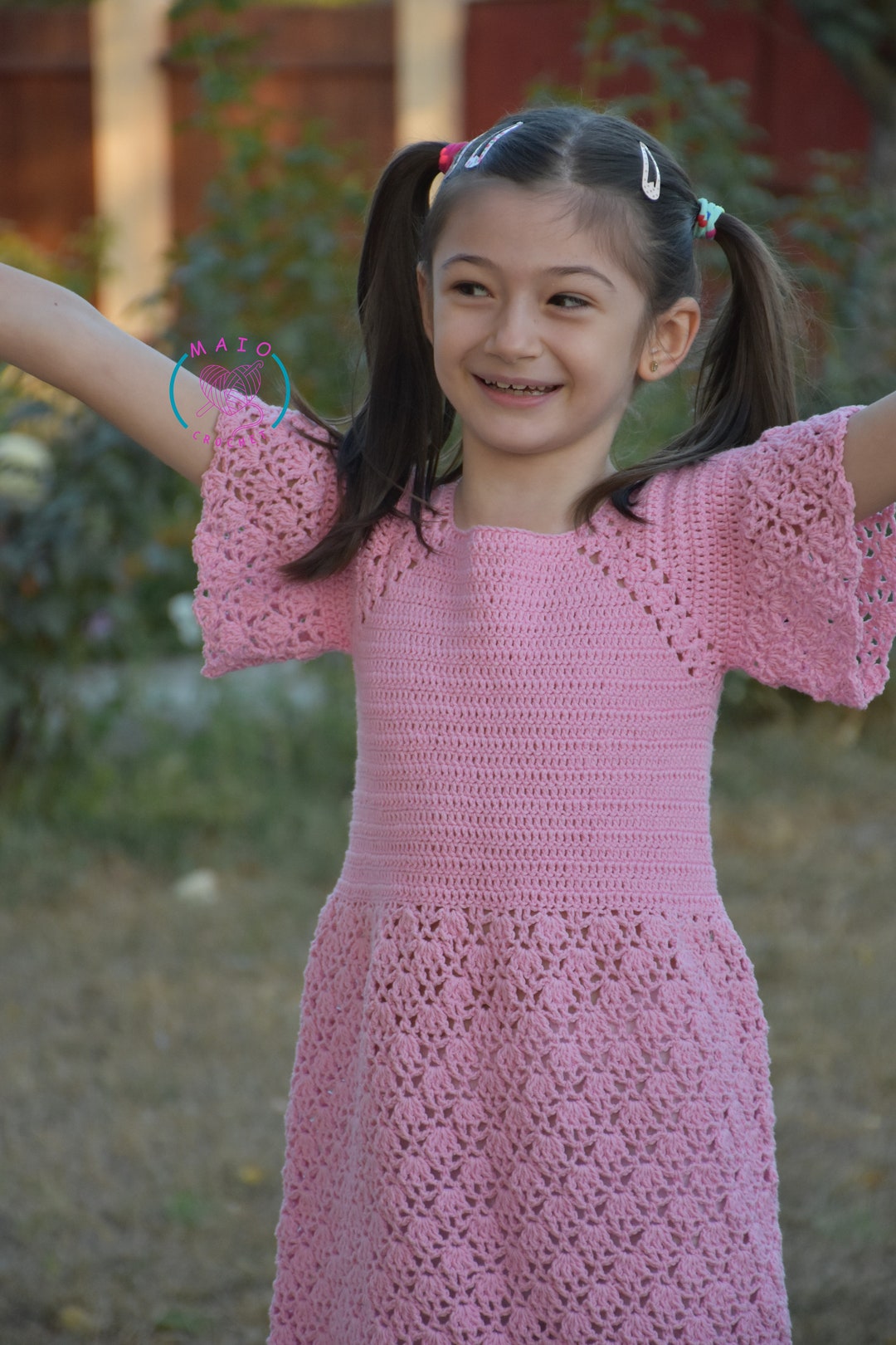 ANDMARY】Crochet frill knit tops