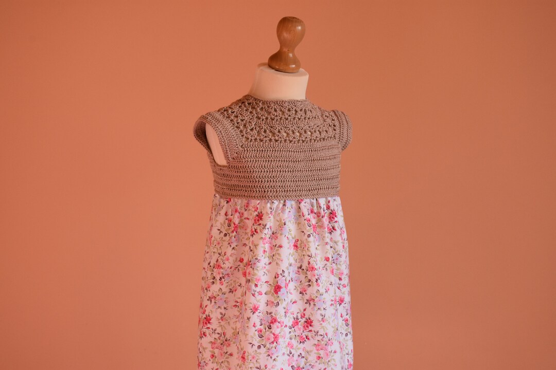 Crochet Fabric Dress Pattern Sizes 1 to 3 Years Old Toddler Etsy