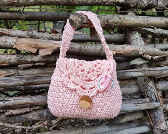 Crochet bag pattern, crochet purse pattern, crochet girl purse pattern, crochet purse pattern, girl purse pattern, toddler purse pattern