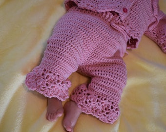 crochet baby trousers pattern sizes newborn to 12 months