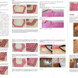 crochet fabric dress pattern, sizes 1 to 7 years old, crochet pattern, baby crochet pattern, toddler crochet dress pattern zdjęcie 6