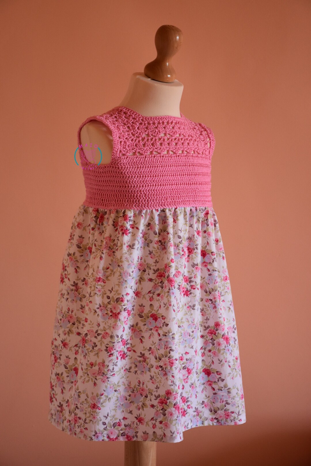 Tailles de robe au crochet pour 1-7 ans, modèle pour bébés/bambins
