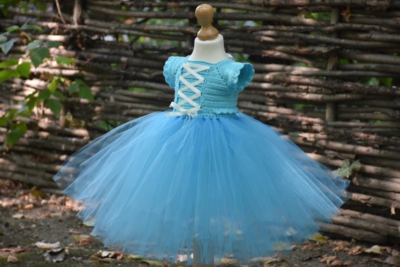 Crochet Tutu Dress Pattern, Elsa Tutu Dress Pattern, Crochet Yoke Dress Pattern, Sizes 6 Months to 4 Years Old, Baby Crochet Dress Pattern