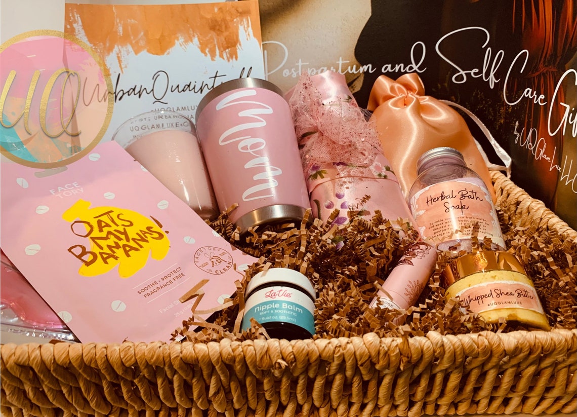 New Mom Gift Basket Gift Baskets for New Moms Postpartum Etsy