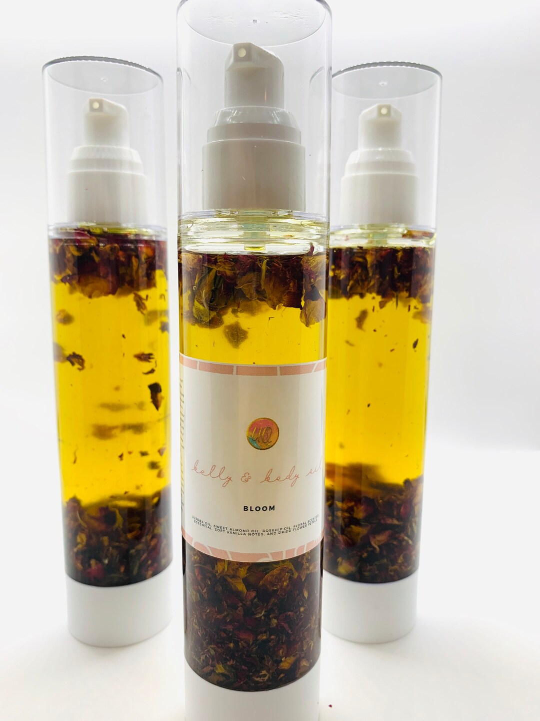 Rose Body Oil Floral Body Oil Rose Infused Essential Oil Etsy